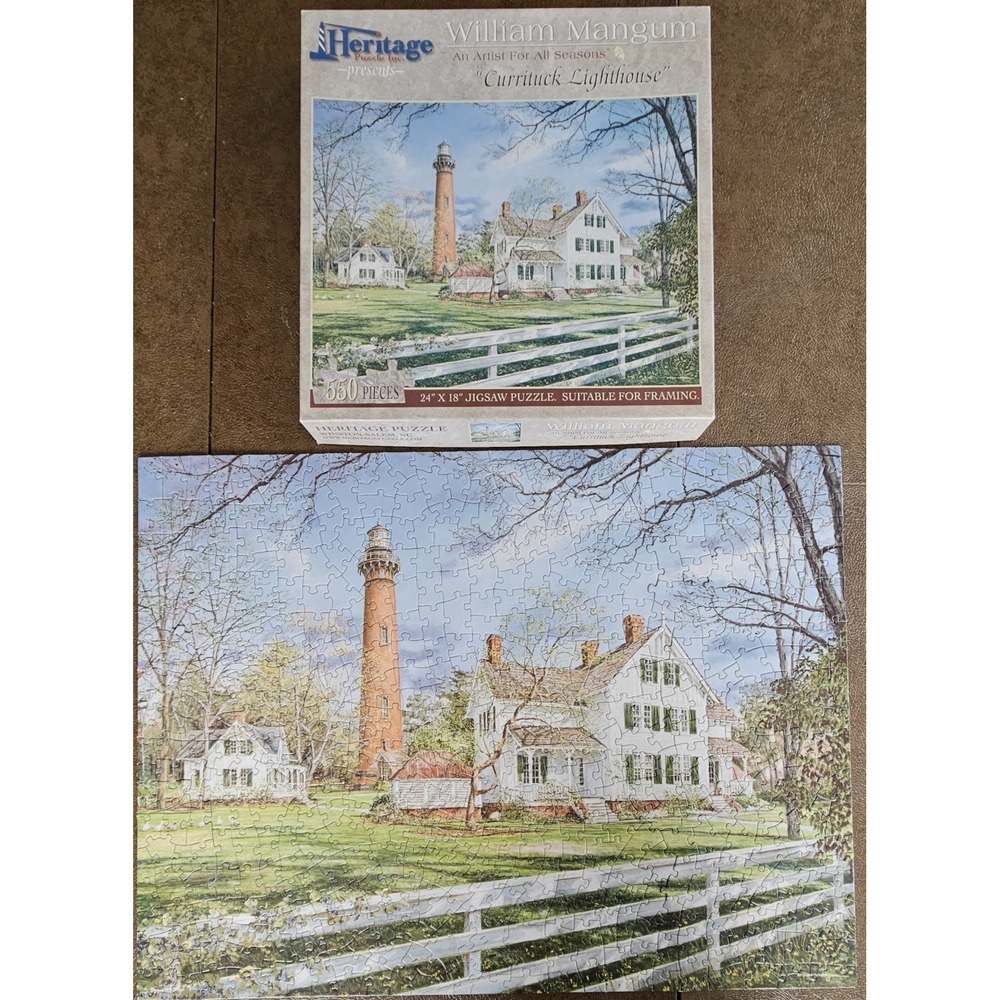 Heritage William Mangun Currituck Lighthouse Winston-Salem, NC 550 Piece Puzzle